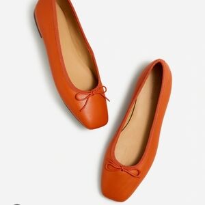Madewell Orange Square-Toe Flats
